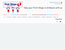 Tablet Screenshot of firststepsnursery.com